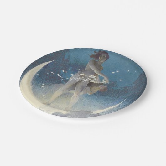 Edwin Blashfield Stars Scattering Art Nouveau Papieren Bordje (Gekanteld)