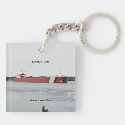 Edwin H. Gott acrylsleutelketen Sleutelhanger (Achterkant)