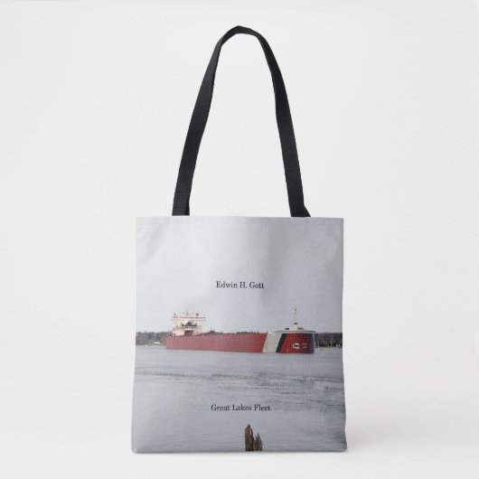 Edwin H. Gott over de hele canvas tas (Voorkant)