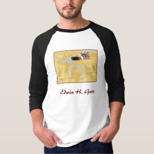 Edwin H. Schip Grote Meren op schema T-shirt