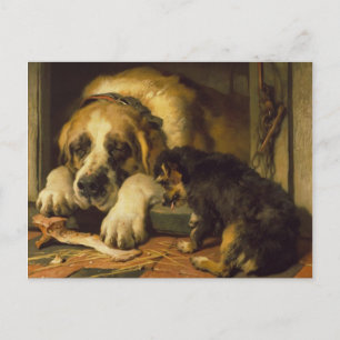 Edwin Henry Landseer   Betere kruimels Briefkaart