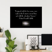 Edwin Hubble Quote Poster (Thuiskantoor)