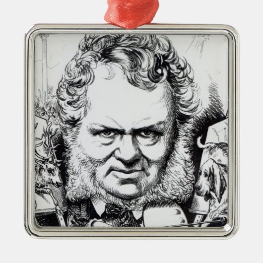 Edwin Landseer Metalen Ornament (Voorkant)