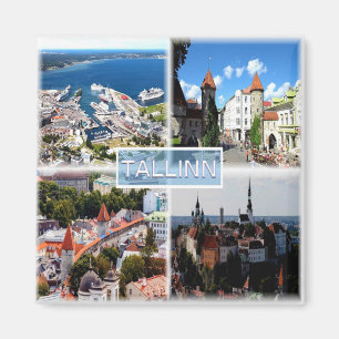 EE Tallin - Old City - Harbour - Viru Gate - Kiek Magneet