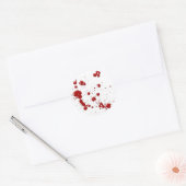 Eeew, is dat bloed op je ronde sticker (Envelop)