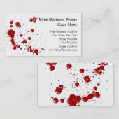 Eeew, is dat bloed op je visitekaartje (Voorkant / Achterkant)