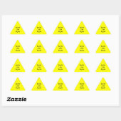 Eejits comme Eejits : Stickers Triangle (Feuille)