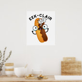 Eek-clair Grappige Eclair Grap Poster (Keuken)