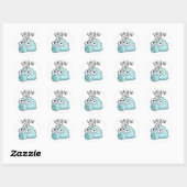 Eek-gloo Funny Igloo Pun Ronde Sticker (Vel)