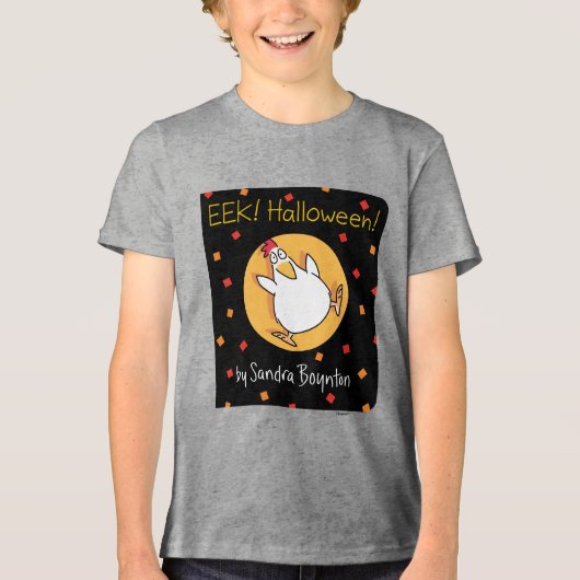 EEK! HALLOWEEN van Sandra Boynton. Tri-Blend Shirt (Voorkant)