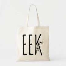 Eek Spin & Spinnenweb Griezelige Halloween Tote