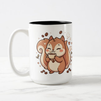 Eekhoorn 2 Tone koffiemok Kawaii Tweekleurige Koffiemok