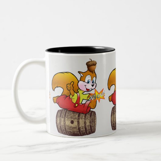 Eekhoorn Acorn Barrel Grey Mok (Links)