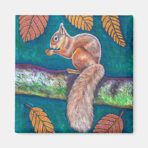 eekhoorn - Acorn Harvest Magneet