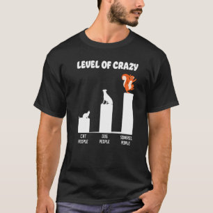 Eekhoorn Acorn Niveau van luie kat T-shirt