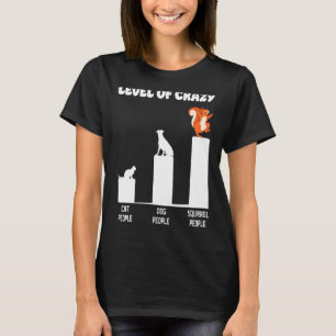Eekhoorn Acorn Niveau van luie kat T-shirt