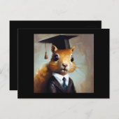 Eekhoorn Afstuderen Briefkaart (Voorkant / Achterkant)