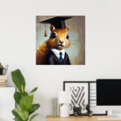 Eekhoorn Afstuderen Poster (Thuiskantoor)