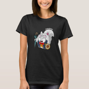 Eekhoorn Alice in Wonderland Witte Konijn T-shirt