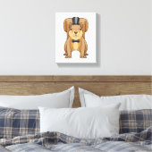 Eekhoorn als bruidegom met pak canvas afdruk (Insitu (Slaapkamer))