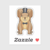 Eekhoorn als bruidegom met pak sticker (Vel)
