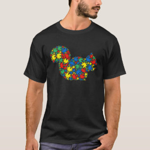Eekhoorn Autisme Puzzel voor Vrouwen Mannen Kinder T-shirt