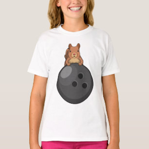Eekhoorn bij Bowling met Bowling-bal T-shirt