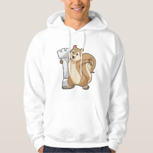 Eekhoorn bij Chess met Chess-stukje King Hoodie