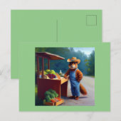 Eekhoorn Boer Roadside Stand Briefkaart (Voorkant / Achterkant)