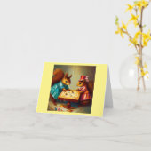 Eekhoorn bordspel kaart (Gele Bloem)