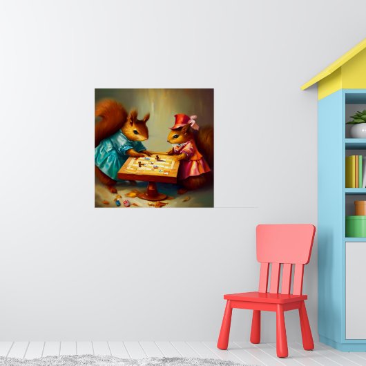Eekhoorn bordspel poster (Kinderkamer 1)