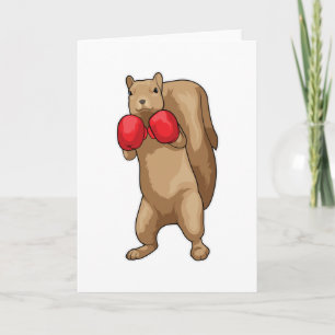 Eekhoorn Boxer Bokshandschoenen Kaart