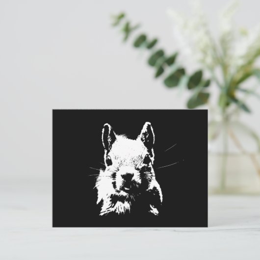 eekhoorn briefkaart (Staand voorkant)