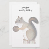 eekhoorn briefpapier (Voorkant / Achterkant)