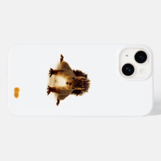 Eekhoorn bruin grappig wit Case-Mate iPhone case (Achterkant (horizontaal))