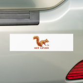 eekhoorn bumpersticker (Op auto)