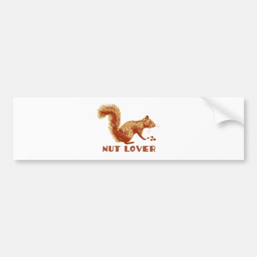 eekhoorn bumpersticker (Voorkant)