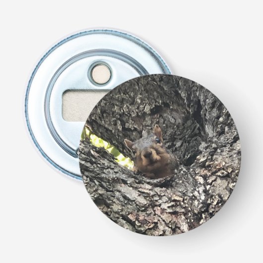 eekhoorn button flesopener (Voorkant)