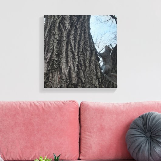 eekhoorn canvas afdruk (Insitu (Woonkamer))