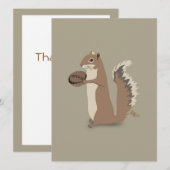 Eekhoorn Dank je wel Kaart (Voorkant / Achterkant)