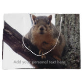 Eekhoorn die naar je cadeautas kijkt (Voorkant)