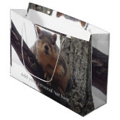 Eekhoorn die naar je cadeautas kijkt (Voorkant Gekanteld)