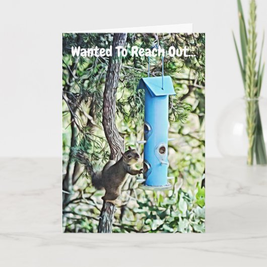 Eekhoorn die uit je gedachten spreekt over je Kaar Kaart (Voorkant)
