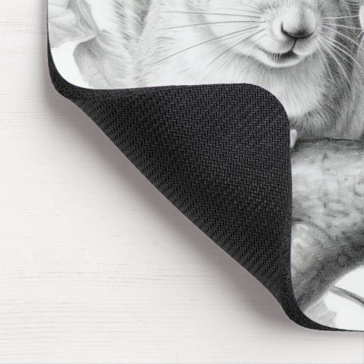 Eekhoorn Dier Discovery Wild Natuur Ink Sketch Muismat (Hoek)