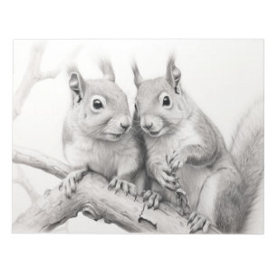 Eekhoorn Dier Discovery Wild Natuur Ink Sketch Notitieblok