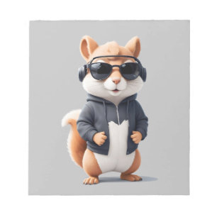 Eekhoorn Dragen Hoodie Funny Cool Animal Vector Notitieblok