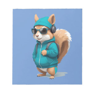 Eekhoorn Dragen Hoodie Funny Cool Animal Vector Notitieblok
