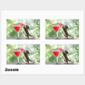 Eekhoorn Drink Cocktail Rechthoekige Sticker (Vel)