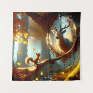 Eekhoorn Dromen Van Een Regal Stag Wandkleed