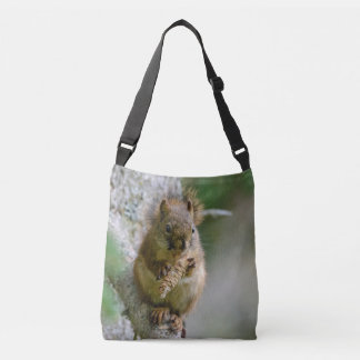 Eekhoorn Eet in Boom Crossbody Tas